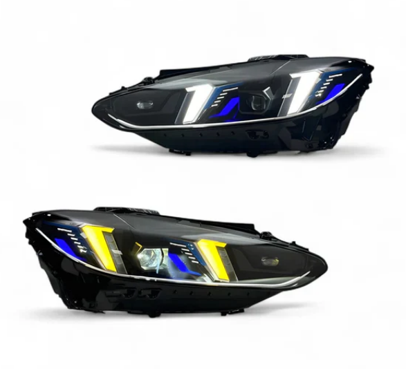 Snake Eye Tri Color White/ Yellow/ Amber Headlight Bmw G80 M3 & G82/G83 M4
