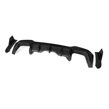 SQ Style Rear Diffuser With Splitters(with Sooqoo Logo) (BMW F97 X3M 2019+)